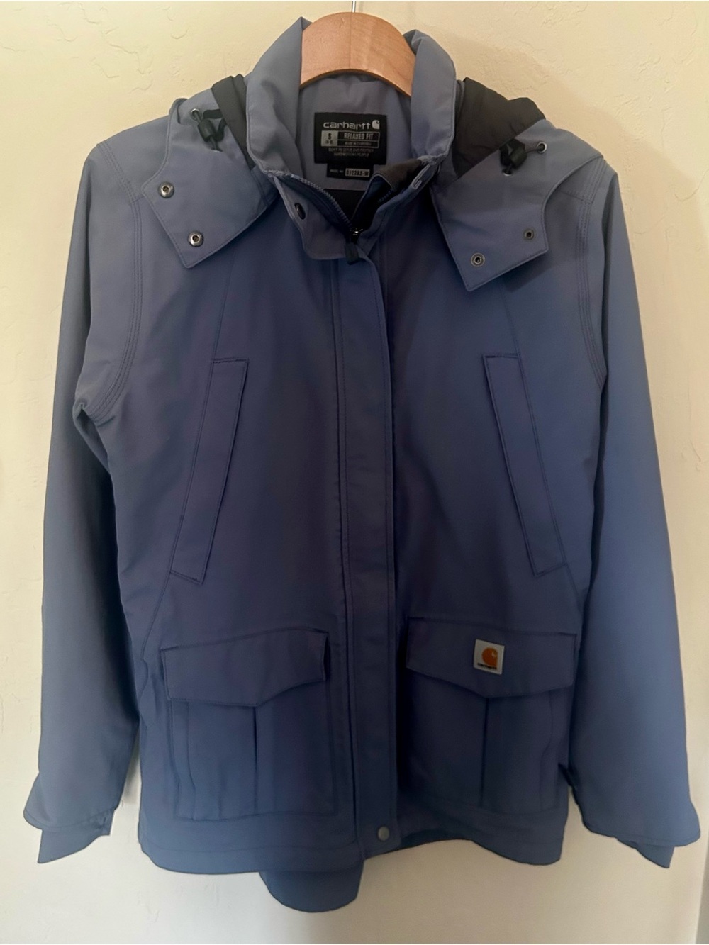 Carhartt Women's Storm Defender Slate Blue Hooded Jacket